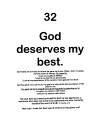 God Deserves My Best